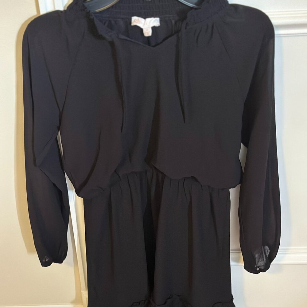 GB Girls: Black ruffle dress - size M